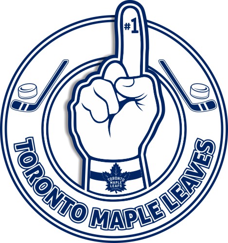 Number One Hand Toronto Maple Leaves logo iron on paper